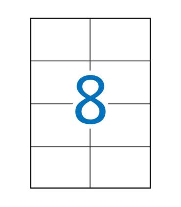 Apli Etiquetas Blancas Permanentes para Laser 105.0 x 74.0mm 250 Hojas