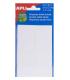 Apli Etiquetas Doble Frontal Blancas 34.0 x 53.0mm