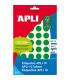 Apli Etiquetas 10 Verdes Ø 16mm 8 Hojas