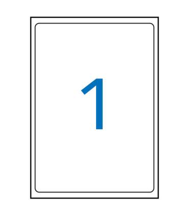 Apli Pack de 10 Etiquetas Blancas Calidad Fotografica para Inkjet 199.6x289.1mm - Fabricadas con Papel Fotografico - Acabado Bri