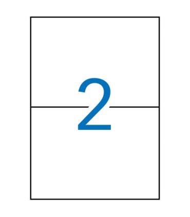 Apli Etiquetas Blancas Removibles 210.0 x 148.0mm 100 Hojas