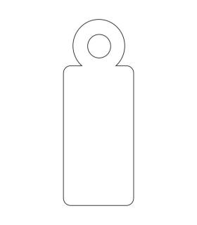 Apli Etiquetas Colgantes Blancas 9 x 24mm 200 U