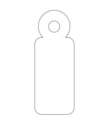 Apli Etiquetas Colgantes Blancas 11 x 29mm 200 U