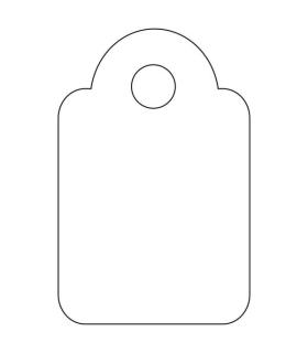 Apli Etiquetas Colgantes Blancas 13 x 20mm 200 U