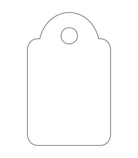Apli Etiquetas Colgantes Blancas 15 x 24mm 200 U