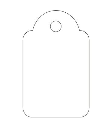Apli Etiquetas Colgantes Blancas 18 x 29mm 200 U