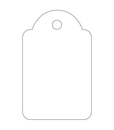 Apli Etiquetas Colgantes Blancas 22 x 35mm 100 U