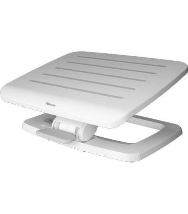 Fellowes Hana LT Plataforma Flexible con Ajuste Manos Libres - Superficie Antideslizante - Movimiento Activo - Color Blanco