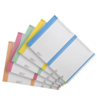 Elba Bristol Pack de 10 Hojas A5 por 27 Etiquetas para Visores Laterales Carpeta Colgante Nº 8 14.4x06mm - Resistente Material..