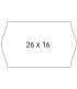 Apli Etiquetas Blancas de Alta Calidad para Maquinas Etiquetadoras de Precios de 2 Lineas - Tamaño 26 x 16mm - Adhesivo Removibl