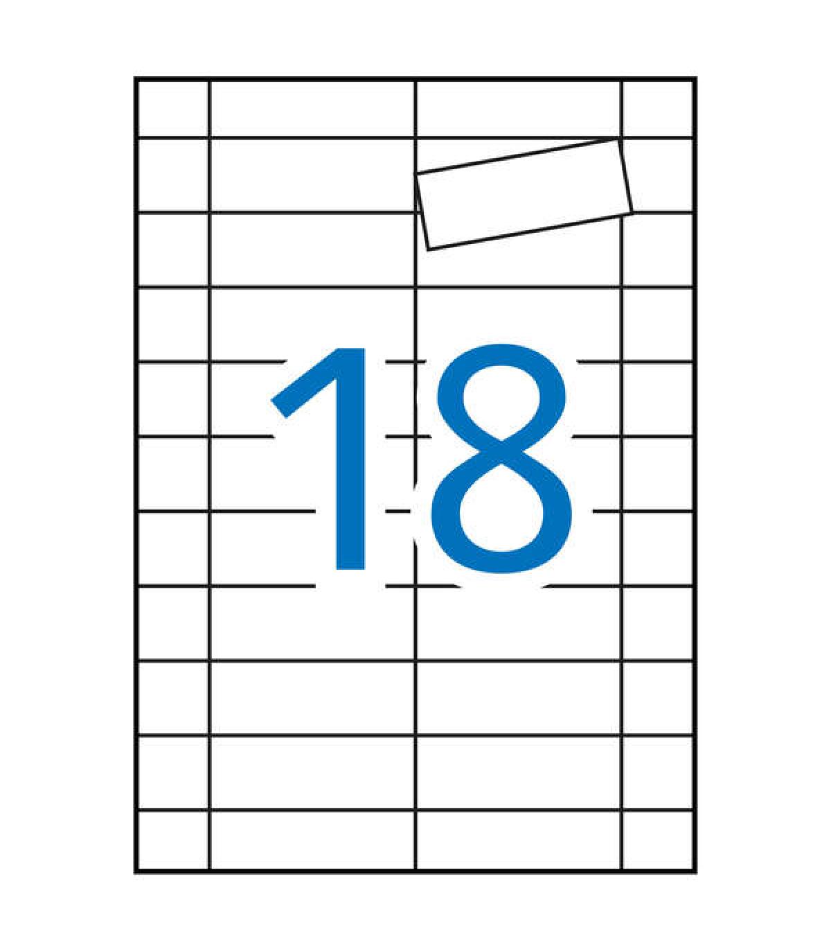 Apli Etiquetas Blancas Magneticas 80.0 x 28.0mm 5 Hojas