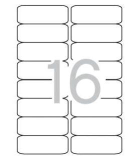 Apli Etiquetas Blancas Permanentes 99.1 x 34.0mm 500 Hojas