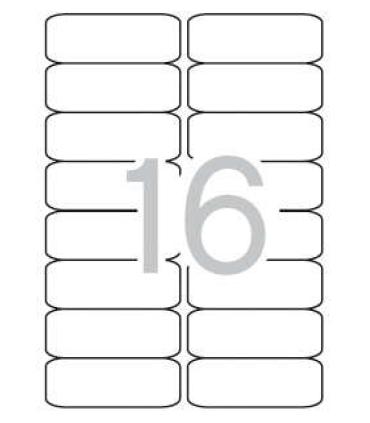 Apli Etiquetas Blancas Permanentes 99.1 x 34.0mm 500 Hojas