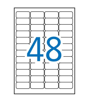 Apli Etiquetas Blancas de Seguridad 45.7 x 21.2mm 10 Hojas