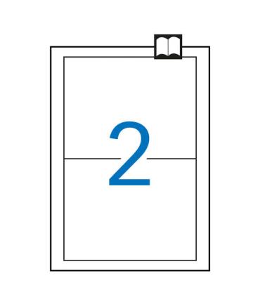 Apli Etiquetas Blancas Permanentes 175.0 x 135.0mm 100 Hojas