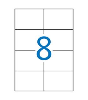 Apli Etiquetas Blancas Extrafuertes 105.0 x 74.0mm 100 Hojas