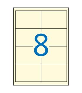 Apli Etiquetas Crema Permanentes 97.0 x 67.7 20 Hojas