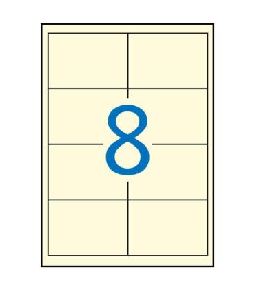 Apli Etiquetas Crema Permanentes 97.0 x 67.7 20 Hojas