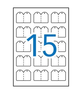 Apli Etiquetas Colgantes Imprimibles 28.0 x43.0mm 10 Hojas