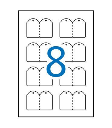 Apli Etiquetas Colgantes Imprimibles 36.0 x 53.0mm 10 Hojas