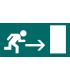 Apli Etiqueta Señalizacion Salida Emergencia Derecha 1 U