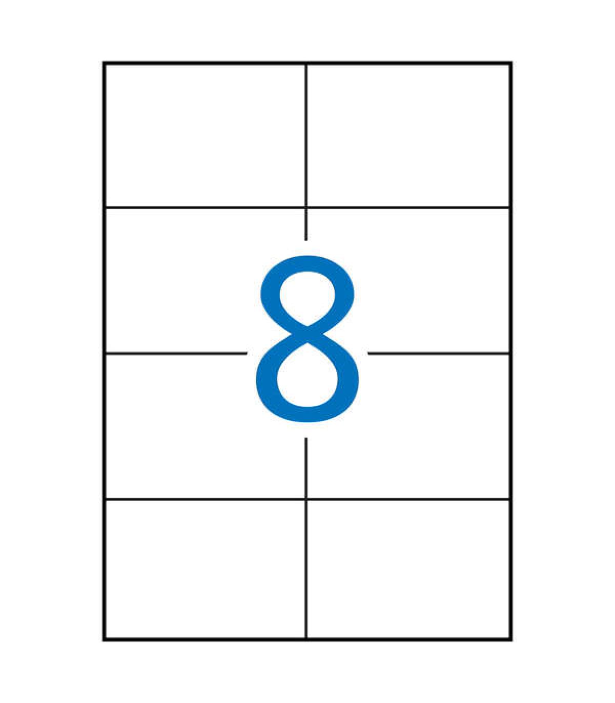 Apli Etiquetas Blancas Permanentes 105.0 x 74.0mm 10 Hojas