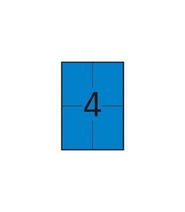 Apli Etiquetas Azules Permanentes 105.0 x 148.0mm 20 Hojas