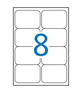 Apli Etiquetas Blancas Resistentes Intemperie 99.1 x 67.7mm 20 Hojas