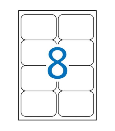 Apli Etiquetas Blancas Resistentes Intemperie 99.1 x 67.7mm 20 Hojas