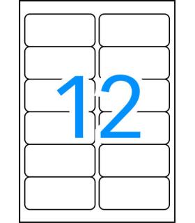 Apli Etiquetas Blancas Resistentes Intemperie 99.1 x 42.3mm 20 Hojas