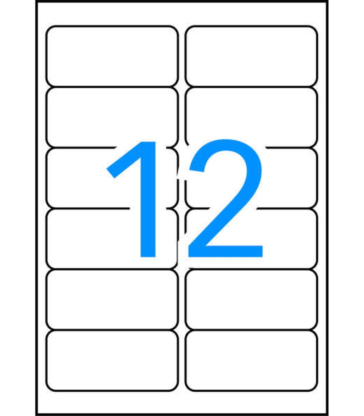 Apli Etiquetas Blancas Resistentes Intemperie 99.1 x 42.3mm 20 Hojas