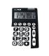 Milan Calculadora de 12 Digitos Extra Grande - Tecla de Rectificacion de Entrada de Datos - Color Negro y Blanco