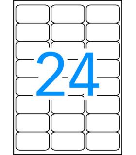 Apli Etiquetas Blancas Resistentes Intemperie 63.5 x 33.9mm 10 Hojas