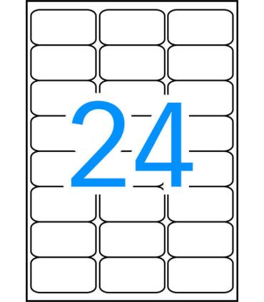 Apli Etiquetas Blancas Resistentes Intemperie 63.5 x 33.9mm 10 Hojas