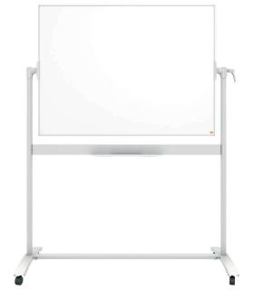 Nobo Pizarra Blanca Movil Nano Clean Classic - 1200x900mm - Diseño Puntero - Blanco