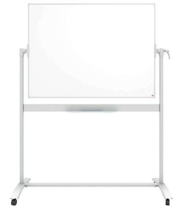 Nobo Pizarra Blanca Movil de Esmalte Classic - 1200 × 900mm - Diseño Puntero - Color Blanco