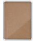 Nobo Vitrina para 9 Hojas A4 con Superficie de Corcho - 1000x752x37mm - Puerta de Cristal de Seguridad - Marco de Aluminio - Col