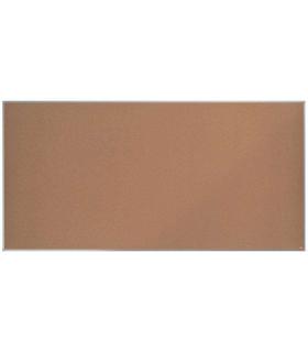 Nobo Tablero Anuncios Corcho Essence 2400x1200mm - Montaje Esquinas - Superficie Corcho - Marco Aluminio Anodizado - Color Natur
