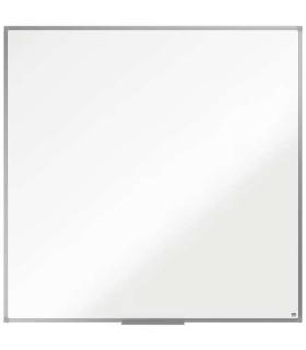 Nobo Essence Pizarra de Melamina 1200x1200mm - Marco de Aluminio Anodizado - Bandeja para Rotuladores - Color Blanco