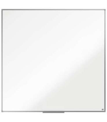 Nobo Essence Pizarra de Melamina 1200x1200mm - Marco de Aluminio Anodizado - Bandeja para Rotuladores - Color Blanco