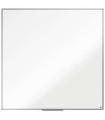 Nobo Essence Pizarra de Melamina 1200x1200mm - Marco de Aluminio Anodizado - Bandeja para Rotuladores - Color Blanco