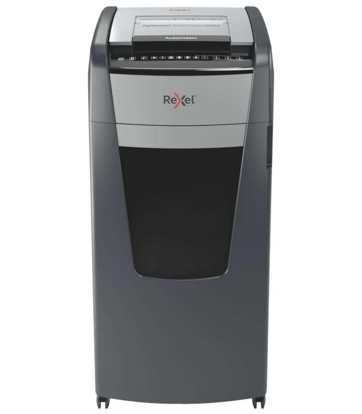 Rexel Optimum Autofeed 600M Destructora Automatica de Microcorte - Alimentacion Automatica de Hasta 600 Hojas - Nivel de Ruido..