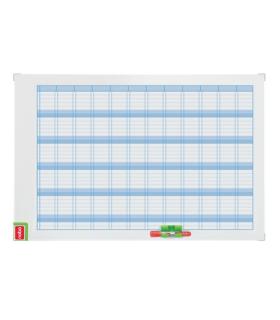 Nobo Performance Planificador Anual de Pizarra Magnetica 720x50x1030mm - Incluye Kit de Planificacion de Imanes