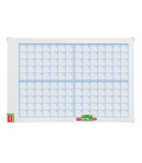 Nobo Performance Planificador Mensual de Pizarra Magnetica 725x53x1045mm - Incluye Kit de Planificacion de Imanes