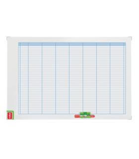 Nobo Performance Planificador Semanal de Pizarra Magnetica 710x50x1030mm - Incluye Kit de Planificacion de Imanes
