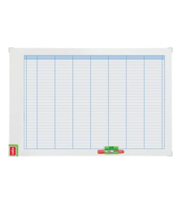 Nobo Performance Planificador Semanal de Pizarra Magnetica 710x50x1030mm - Incluye Kit de Planificacion de Imanes