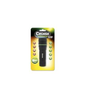 Cegasa Profesional Linterna LED 400lm - Medidas 12 x 4cm - Fabricada en Aluminio - Funciona con 4 Pilas AAA (No Incluidas