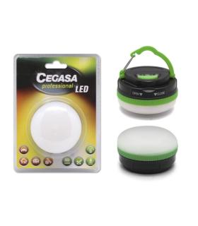 Cegasa Profesional Linterna de 5 LED 30lm - Gancho para Colgar - 5 Modos de Iluminacion - Resistente a Golpes y Agua IP44 - Func