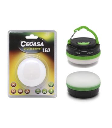 Cegasa Profesional Linterna de 5 LED 30lm - Gancho para Colgar - 5 Modos de Iluminacion - Resistente a Golpes y Agua IP44 - Func