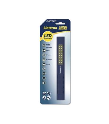 Jupiter Linterna de Trabajo de Barra Multiled 100lm - Con Iman - Resistencia IP44 - Funciona con 4 Pilas AAA (No Incluidas) - Co